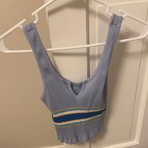 Pacsun basics blue v neck tank